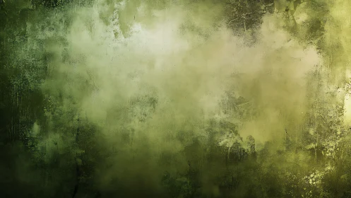Misted green grunge texture under diffuse ambient light.