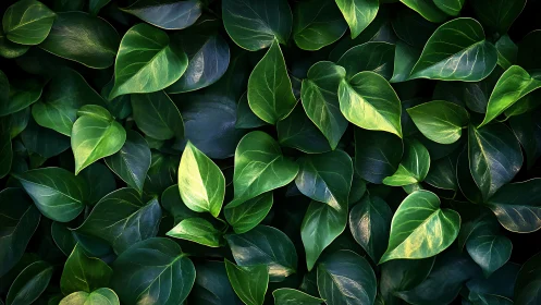 Photorealistic foliage tessellation with layered glossy leaves.