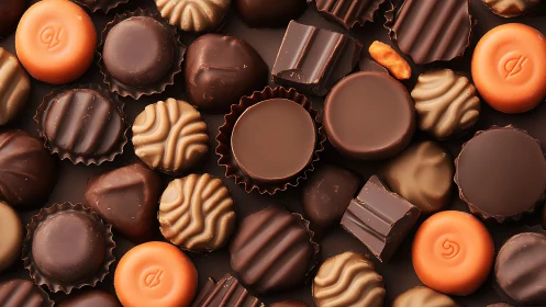 Assorted Chocolate Confections in Box Arrangement