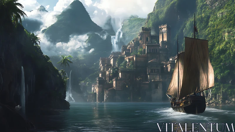 Fantasy Castle in the Clouds: A Magical Adventure Awaits.