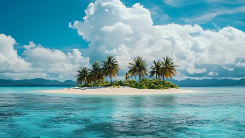 Tropical Island Paradise: Sun, Sand, and Sea Breeze.