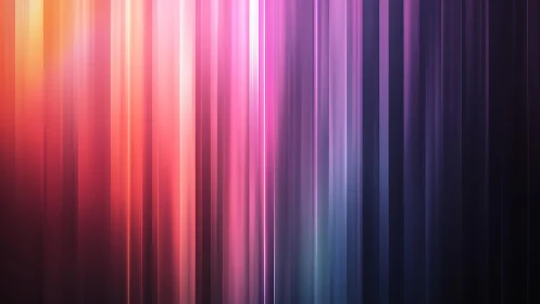 Vibrant vertical light streaks abstract background in neon hues.