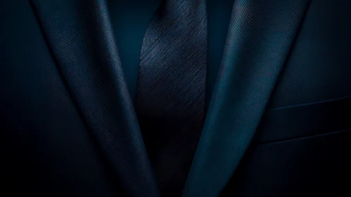 Layers of Contemplation: Deep Blue Textile Folds.