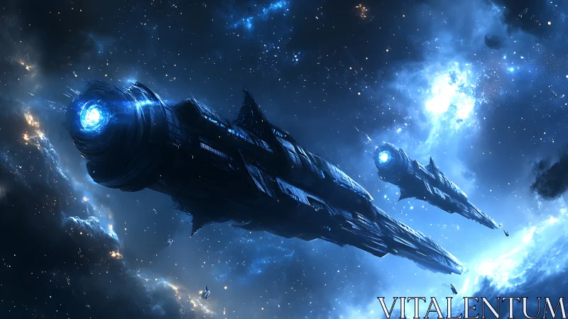 Deep-space capital starships with energized fusion drives