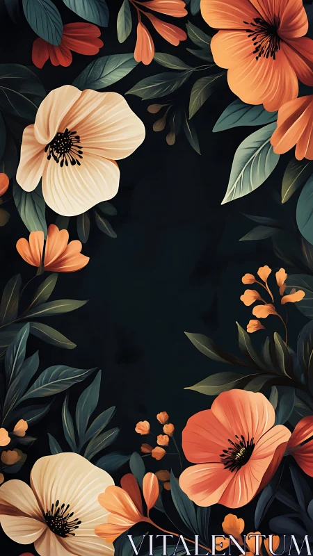 Warm Florals Dancing in the Dark.