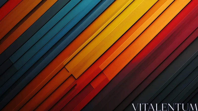 Diagonal geometric abstract with bold colors and modern style.