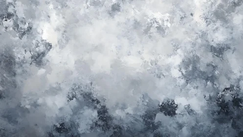 Abstract winter frost texture with icy blue and gray tones.