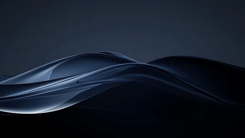 Midnight glass waves curl across a silent digital horizon.