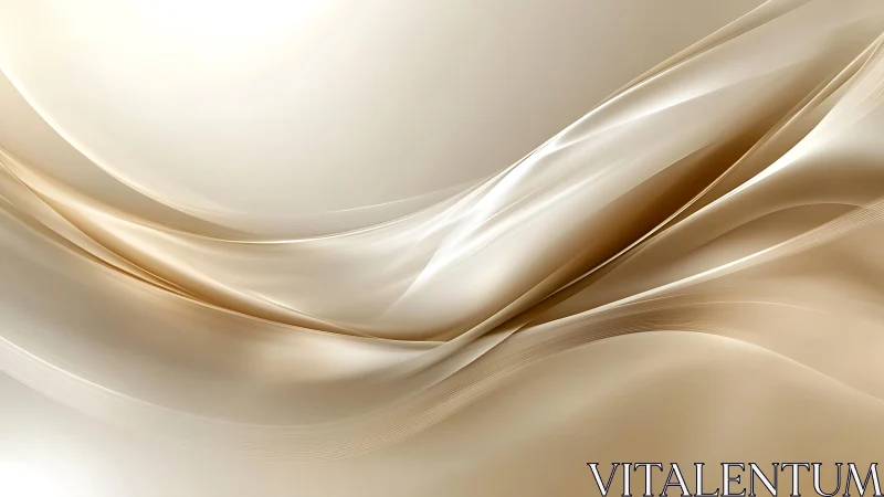 Elegant beige abstract waves with soft flowing silk texture.