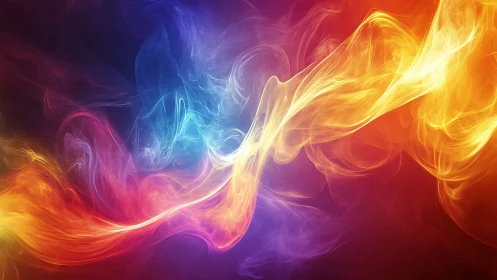 Chromatic Fluid Dynamics: RGB Color Wave Propagation Through Turbulent Medium