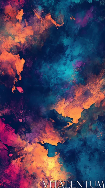 Nebula storms spill molten color across midnight canvas.