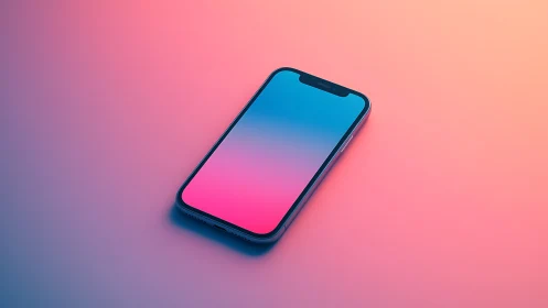 Gradient Gateway: Where Blue Surrenders to Magenta's Embrace