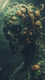 Forest guardian stands cloaked in mossy decay and quiet power