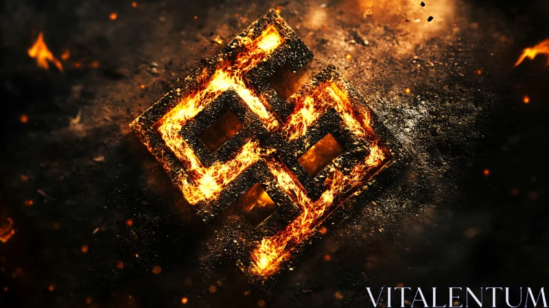 Incandescent Geometric Forms with Luminous Fire Particle Dynamics.