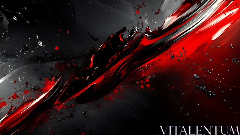 Crimson velocity streaks across obsidian fluid gradients.