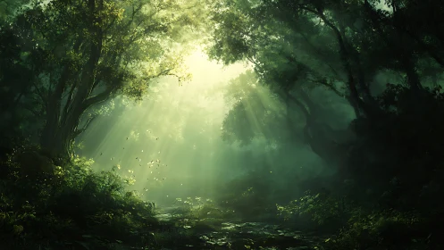 Radiant Forest Canopy with Cathedral Light.