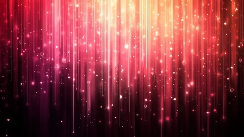 Vibrant pink and gold light streaks abstract background art.