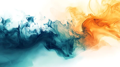 Tidal Ember Clash where teal oceans duel molten dawn.