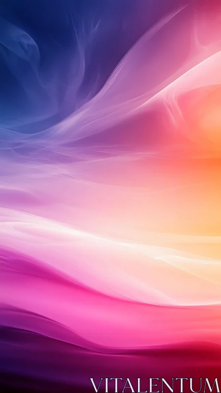 Colorful flowing gradient waves in abstract digital art.