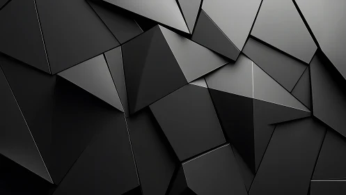 Gentle geometry in glossy black folded into quiet rhythm.