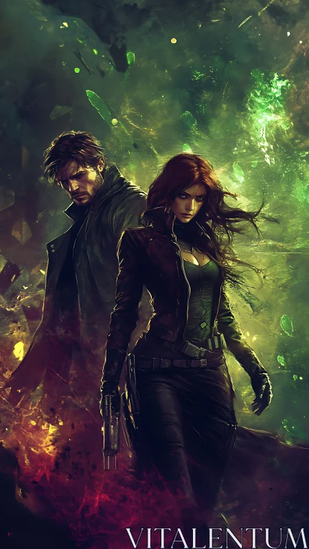 Dual covert operatives in luminous nebular energy field