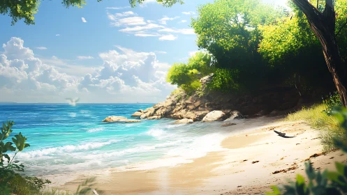 Tropical Coastal Cove with Stratocumulus Atmospheric Dynamics.