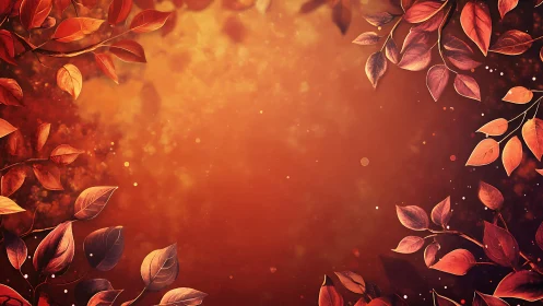 Golden autumn leaves framing a warm, glowing daydream.