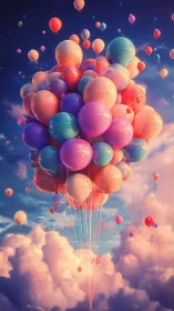 Cloudbound bouquet of glossy balloons quietly rewrites gravity