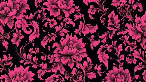 Neon Baroque Blooms Explode Against Midnight.