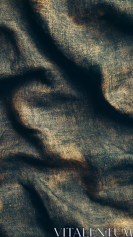 Textured fabric folds with dramatic chiaroscuro surface study.