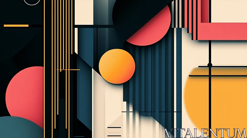 Geometric vector study of layered circles and orthogonal grids.