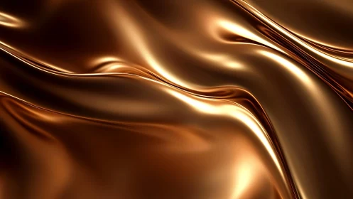 Luxurious flowing bronze silk texture, abstract modern background.