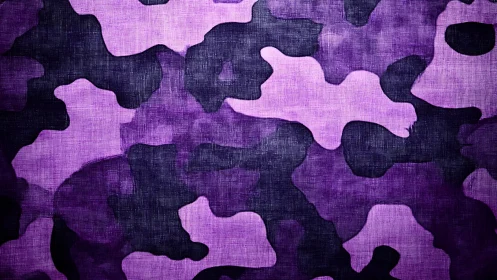 Purple camouflage daydream with soft, inky cloud shapes.