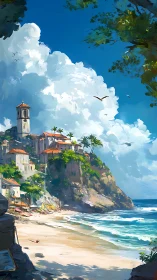 Clifftop Chapel's Timeless Vigil Above Turquoise Shores