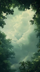 Emerald Cathedral Frames Heaven's Billowing Sanctuary