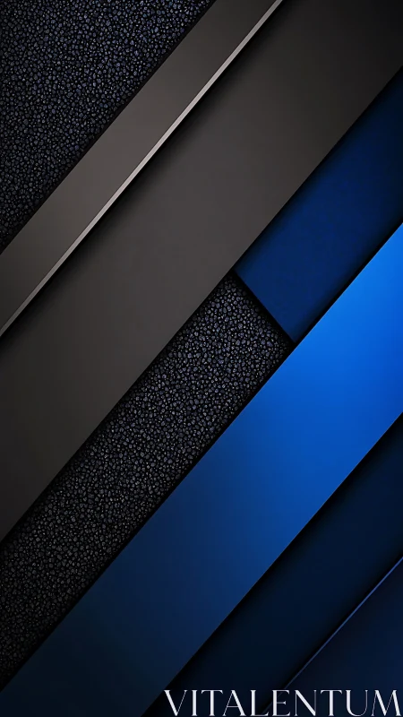 Midnight cobalt bands crossing a pebble-texture void.