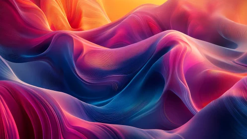 Layered abstract color waves with smooth gradient contours.