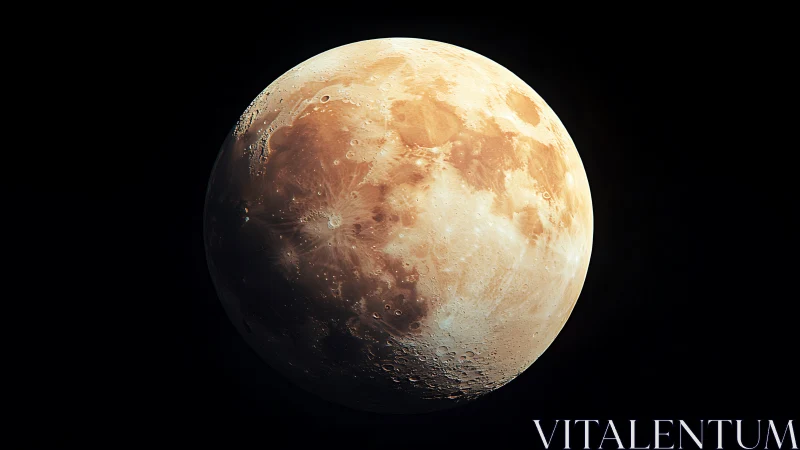 Warm lunar glow drifting through the quiet night sky.