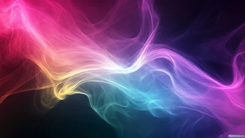 Chromatic Whisperstream Crossing a Neon Night Sky.