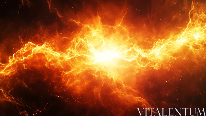 Explosive Burst of Golden Energy and Power