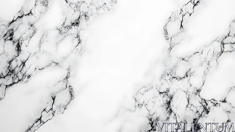 White marble surface with dispersed dark veining pattern.