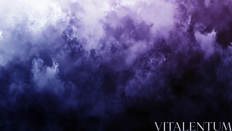 Purple and white cloudlike abstract gradient background.