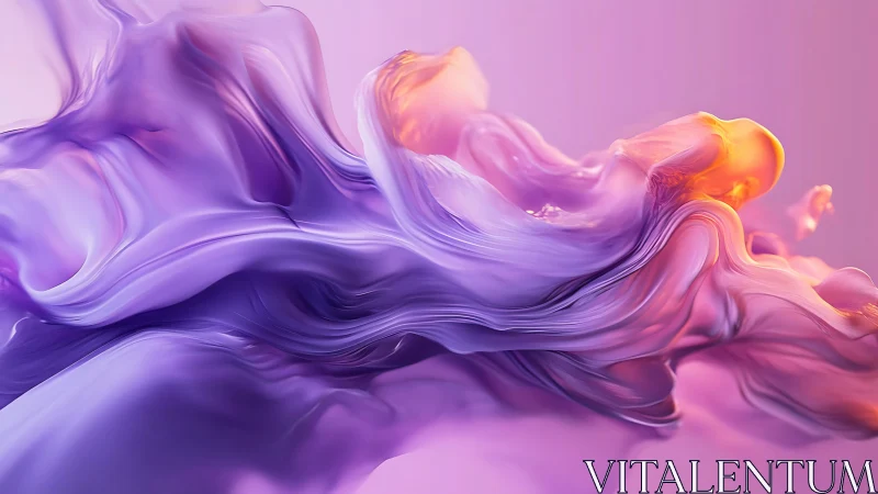 Lavender tidal bloom swirling in molten sunrise light.