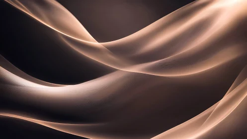 Silk light waves glide across deep shadowed background.