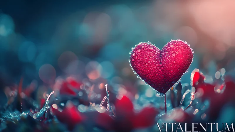 Crystalline Heart Blooms in Luminescent Dreaming.