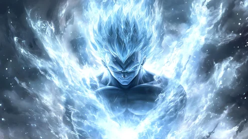 Stormcrowned warrior ignites a blizzard of cosmic flame.