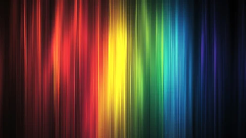Vertical spectral light bands form smooth multicolor gradient field