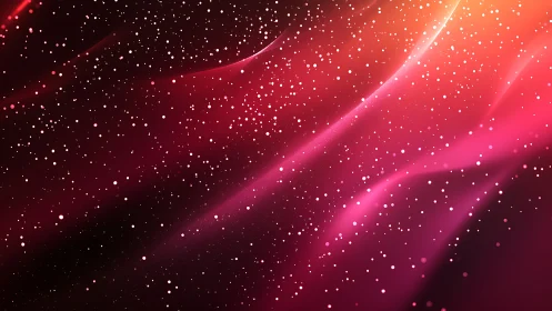 Pink gradient field displays particle-like scattered points