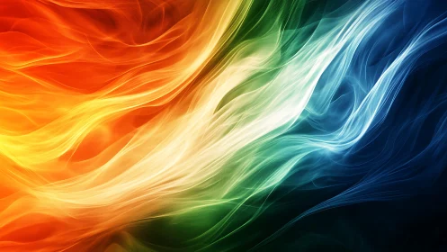 Dynamic Energy Wave Flows Through Chromatic Spectrum.