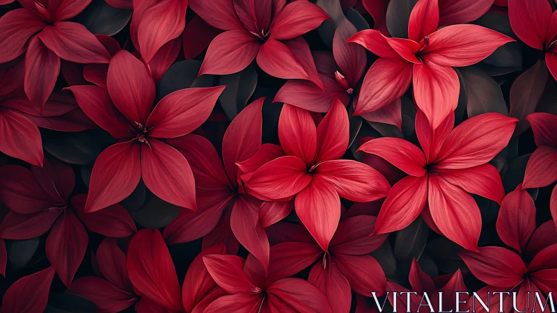 Crimson Petals in Bloom: A Study in Red.